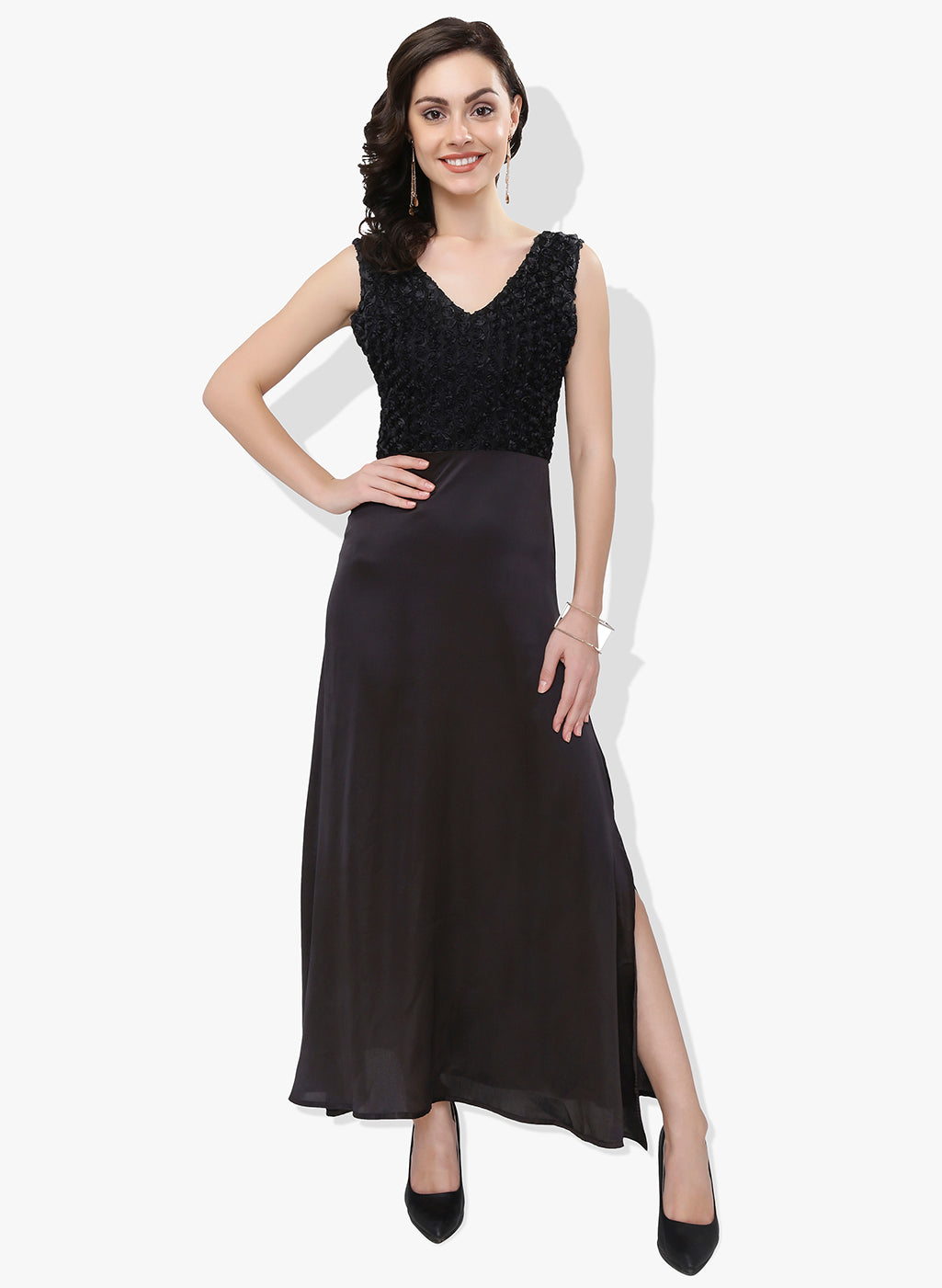 Designer Black Gown For Raksha Bandhan 2023